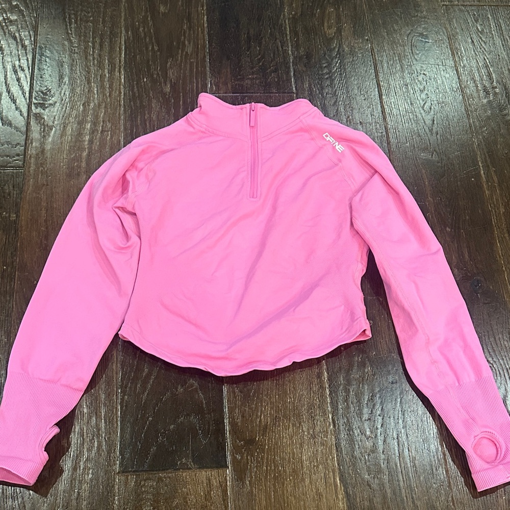 DFYNE Pink Long Sleeve Quarter-Zip Top - not authentic!